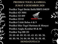 Berapa Togel Kamboja Hari Ini