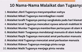 Tugas Malaikat Allah Adalah